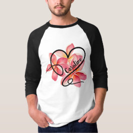 らくがきラブハート&フラワーズ Tシャツ