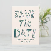 らくがき面白い落書きSave the date 招待状 (スタンド正面)