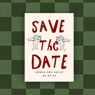 らくがき面白い落書きSave the date 招待状