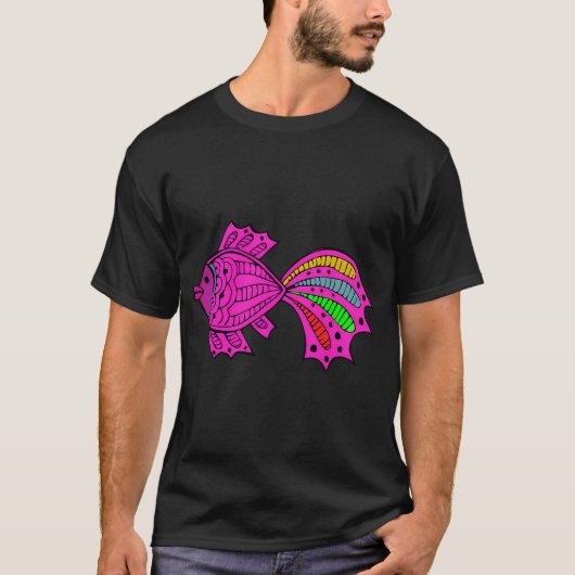 らくがき魚 Tシャツ (正面)
