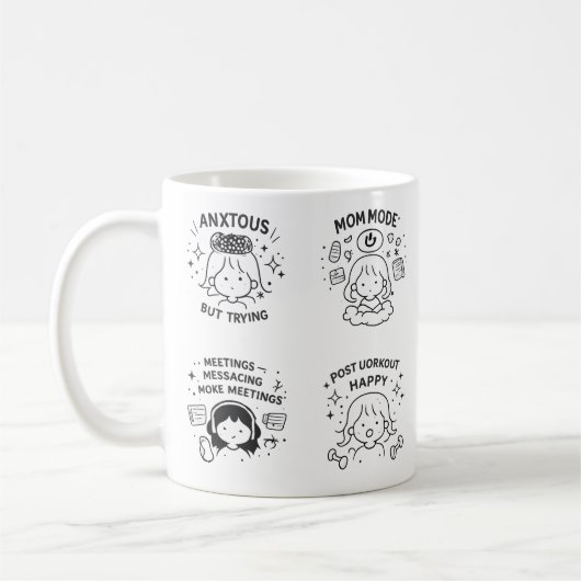 らくがき  コーヒーマグカップ (左)