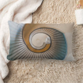 らせんはしごの低角度撮影 ランバークッション (ブランケット)