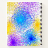 らせんカラフル円ノートブック ノートブック (裏面)