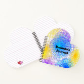 らせんカラフル円ハートノートブック ノートブック (内部)