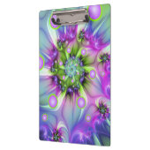 らせんカラフル円形シェイプ抽象芸術フラクタル クリップボード (左)