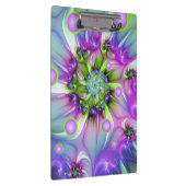 らせんカラフル円形シェイプ抽象芸術フラクタル クリップボード (右)