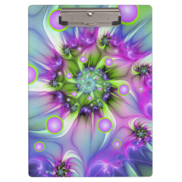 らせんカラフル円形シェイプ抽象芸術フラクタル クリップボード