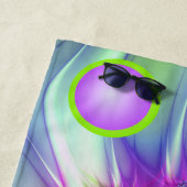 らせんカラフル円形シェイプ抽象芸術フラクタル ビーチタオル (インサイチュ)