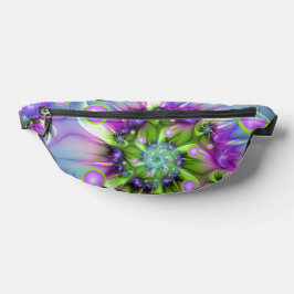 らせんカラフル円形シェイプ抽象芸術フラクタル ファニーパック