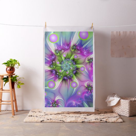 らせんカラフル円形シェイプ抽象芸術フラクタル ファブリック (インサイチュ)