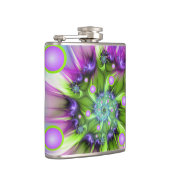 らせんカラフル円形シェイプ抽象芸術フラクタル フラスク (右)