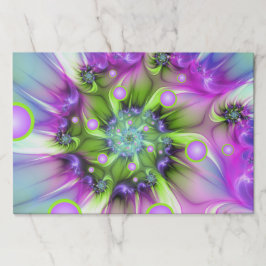 らせんカラフル円形シェイプ抽象芸術フラクタル ペーパーパッド