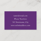 らせんカラフル円形シェイプ抽象芸術フラクタル 名刺 (裏面)