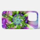 らせんカラフル円形シェイプ抽象芸術フラクタル Case-Mate iPhoneケース (裏面 (横))