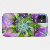 らせんカラフル円形シェイプ抽象芸術フラクタル Case-Mate iPhoneケース (裏面(横))