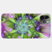 らせんカラフル円形シェイプ抽象芸術フラクタル Case-Mate iPhoneケース (裏面(横))