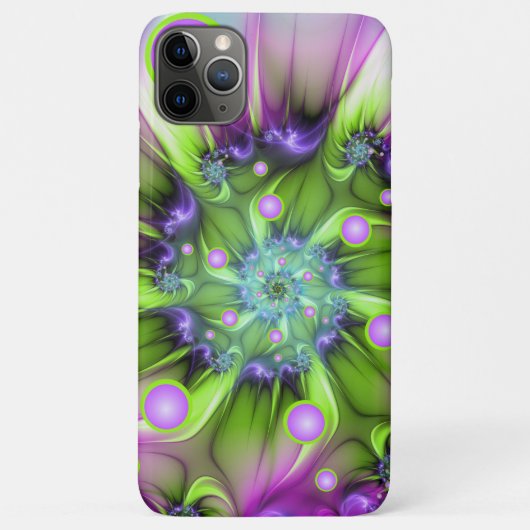 らせんカラフル円形シェイプ抽象芸術フラクタル Case-Mate iPhoneケース (裏面)