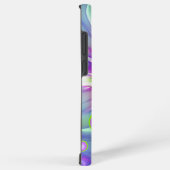 らせんカラフル円形シェイプ抽象芸術フラクタル SAMSUNG GALAXYケース (右側面)