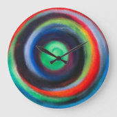らせんカラフル壁時計 ラージ壁時計 (正面)