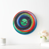 らせんカラフル壁時計 ラージ壁時計 (ホーム)