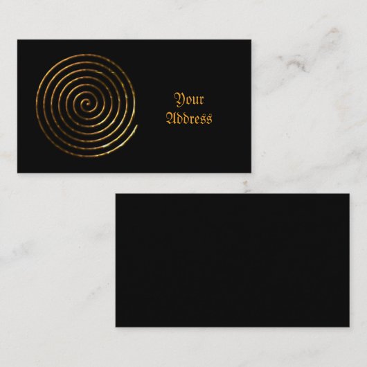 らせんケルト記号 名刺 (正面/裏面)