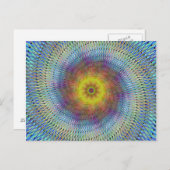 らせんサイケデリック状 ポストカード (正面/裏面)