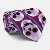 らせんスカル:のカスタムタイ:パープル:ネクタイ ネクタイ (ロール)