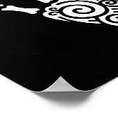 らせんスケルトンハンド ポスター (角)