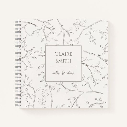 らせんパーソナライズされた状ノートブックの分岐パターン ノートブック (正面)