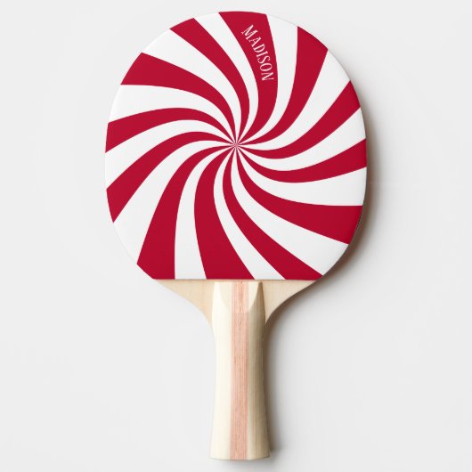 らせんモダン渦渦磁器名 卓球ラケット (正面)