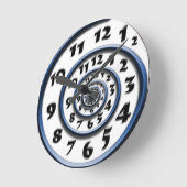 らせん壁時計 ラウンド壁時計 (傾斜)