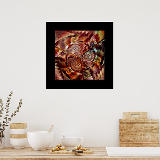 らせん曼荼羅 ポスター (キッチン)