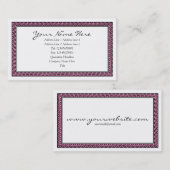 らせん枠 – ピンク 名刺 (正面/裏面)