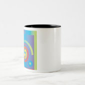 らせん正方形 ツートーンマグカップ (中央)