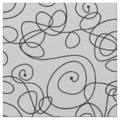らせん熱狂する線（黒） +背景とアイディア ファブリック (クローズアップ)
