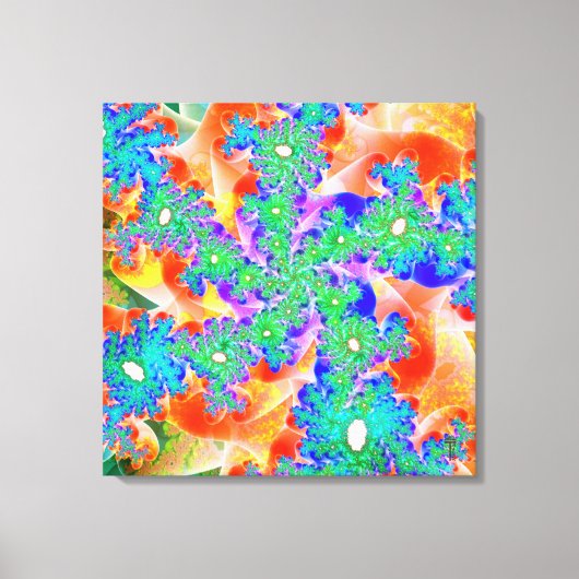 らせん状のらせん状の変動3キャンバスプリント キャンバスプリント (正面)