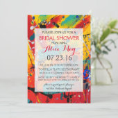 らせん状のブライダルシャワーの招待状 招待状 (スタンド正面)