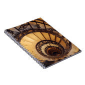 らせん状の円階段古い建築階段 ノートブック (右側)