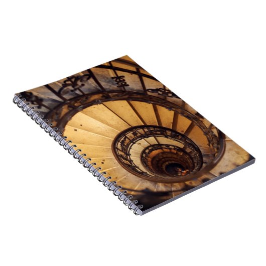 らせん状の円階段古い建築階段 ノートブック (右側)