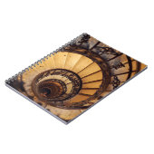 らせん状の円階段古い建築階段 ノートブック (左側)