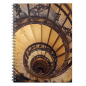 らせん状の円階段古い建築階段 ノートブック (正面)