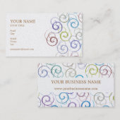 らせん状の名刺 名刺 (正面/裏面)