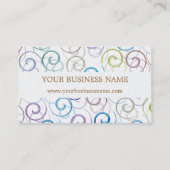 らせん状の名刺 名刺 (裏面)