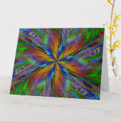 らせん状の山花12 カード (黄色い花)