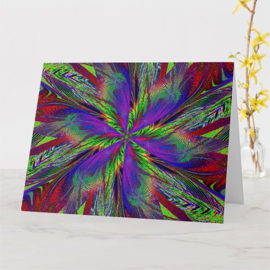 らせん状の山花13 カード (黄色い花)