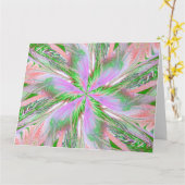 らせん状の山花14 カード (黄色い花)