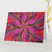 らせん状の山花15 カード (黄色い花)