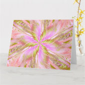 らせん状の山花16 カード (黄色い花)