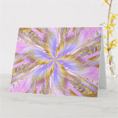 らせん状の山花17 カード (黄色い花)