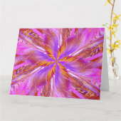 らせん状の山花18 カード (黄色い花)